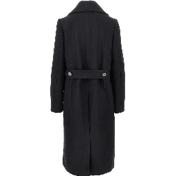 Double-breasted long coat