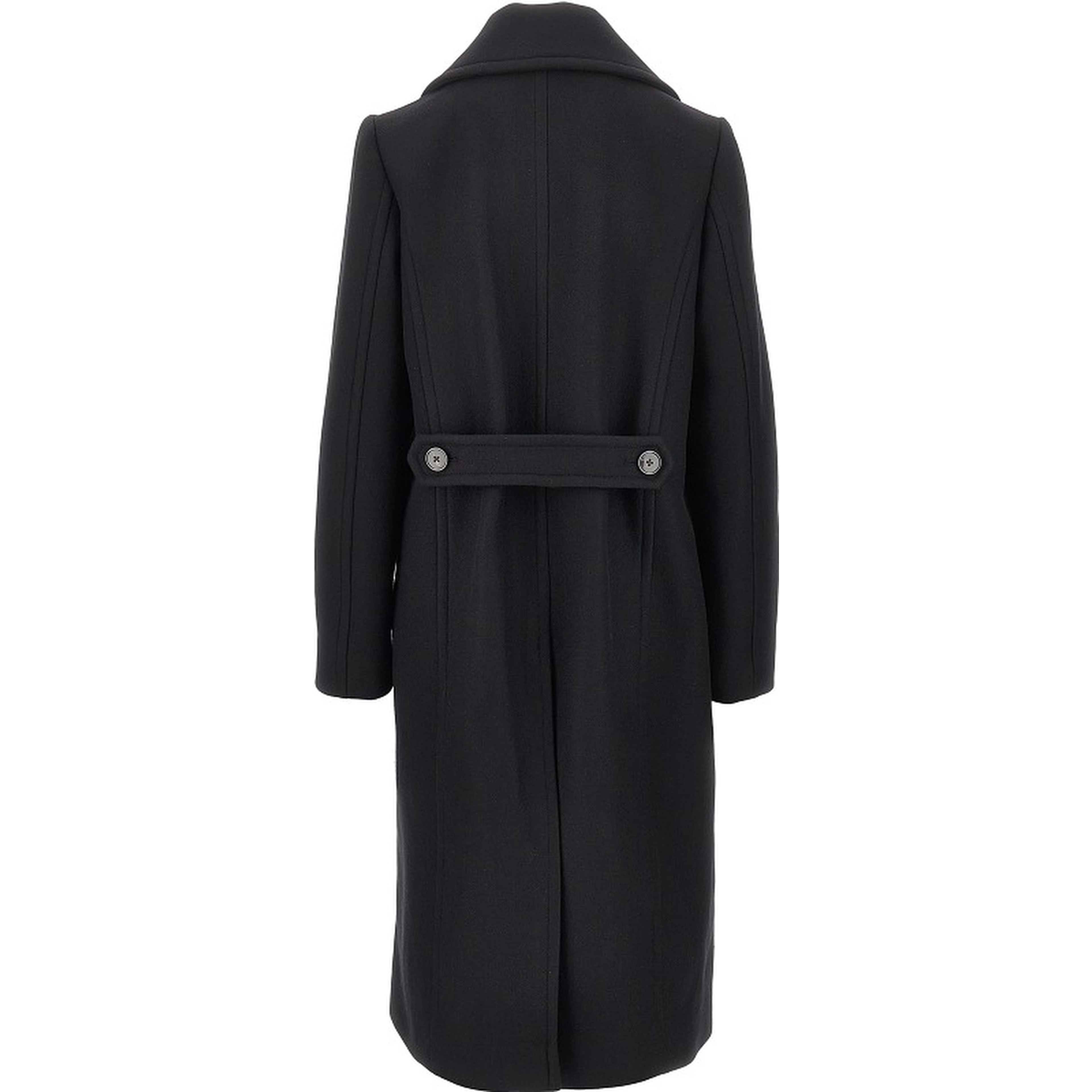 Double-breasted long coat