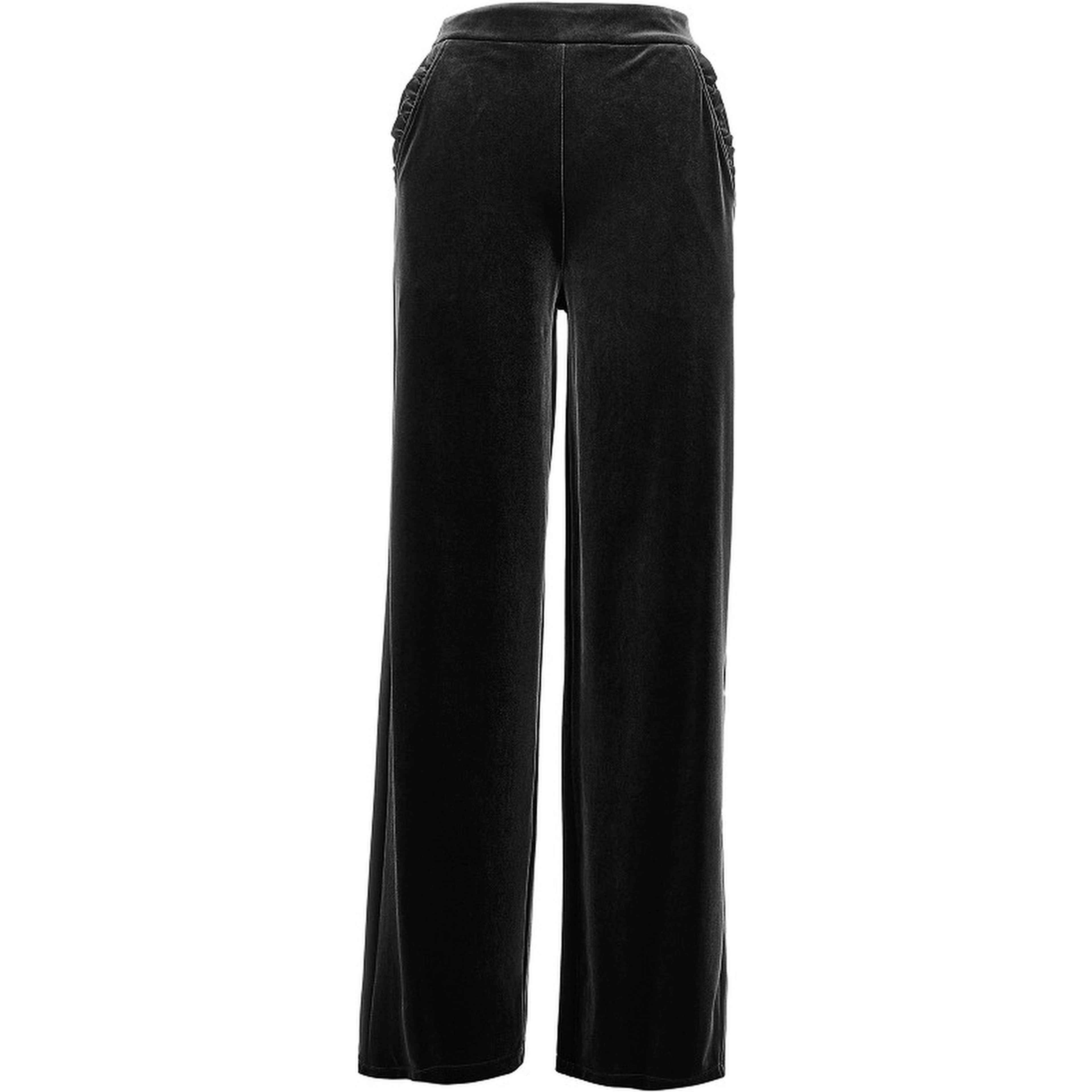 Wide leg chenille pants