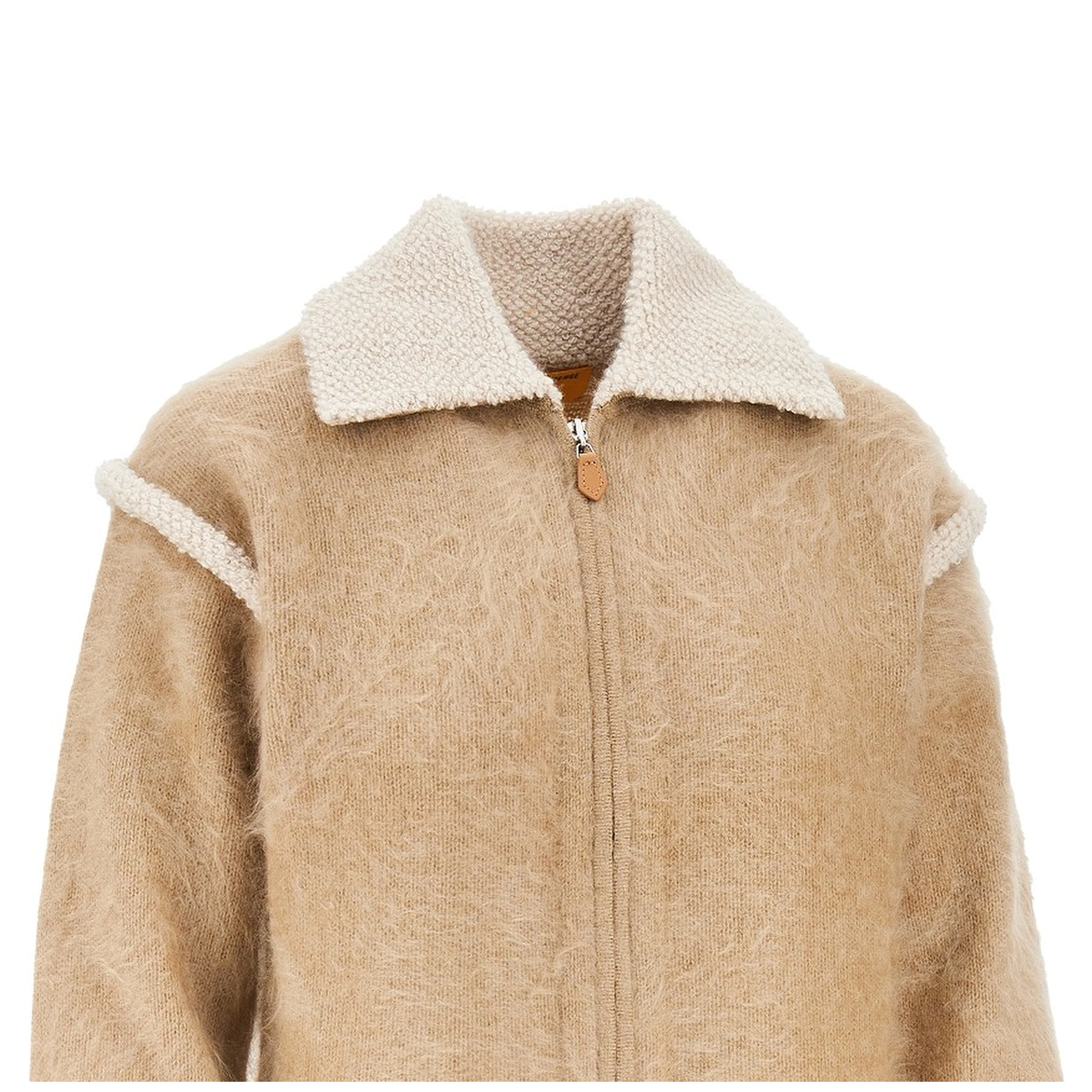 'Grizzly Frankie' brushed knit jacket