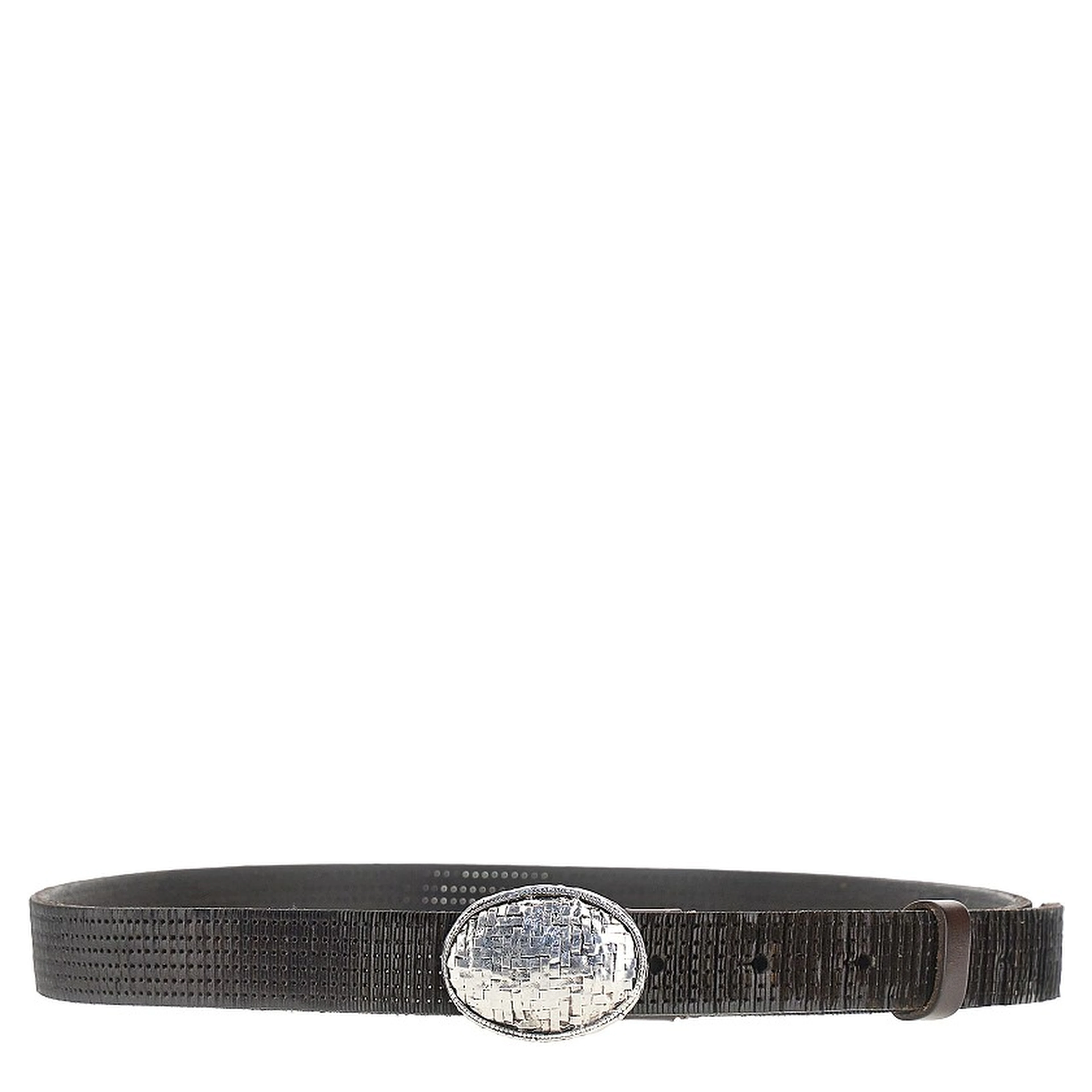 Texture leather belt