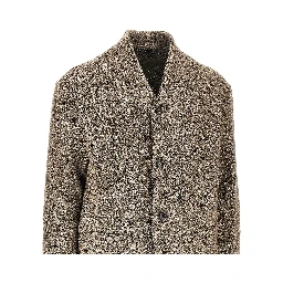 Bouclé wool-blend jacket
