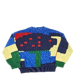 'Paint Forest' knitted sweater