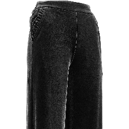 Wide leg chenille pants