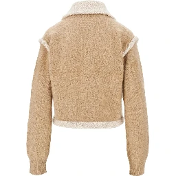 'Grizzly Frankie' brushed knit jacket