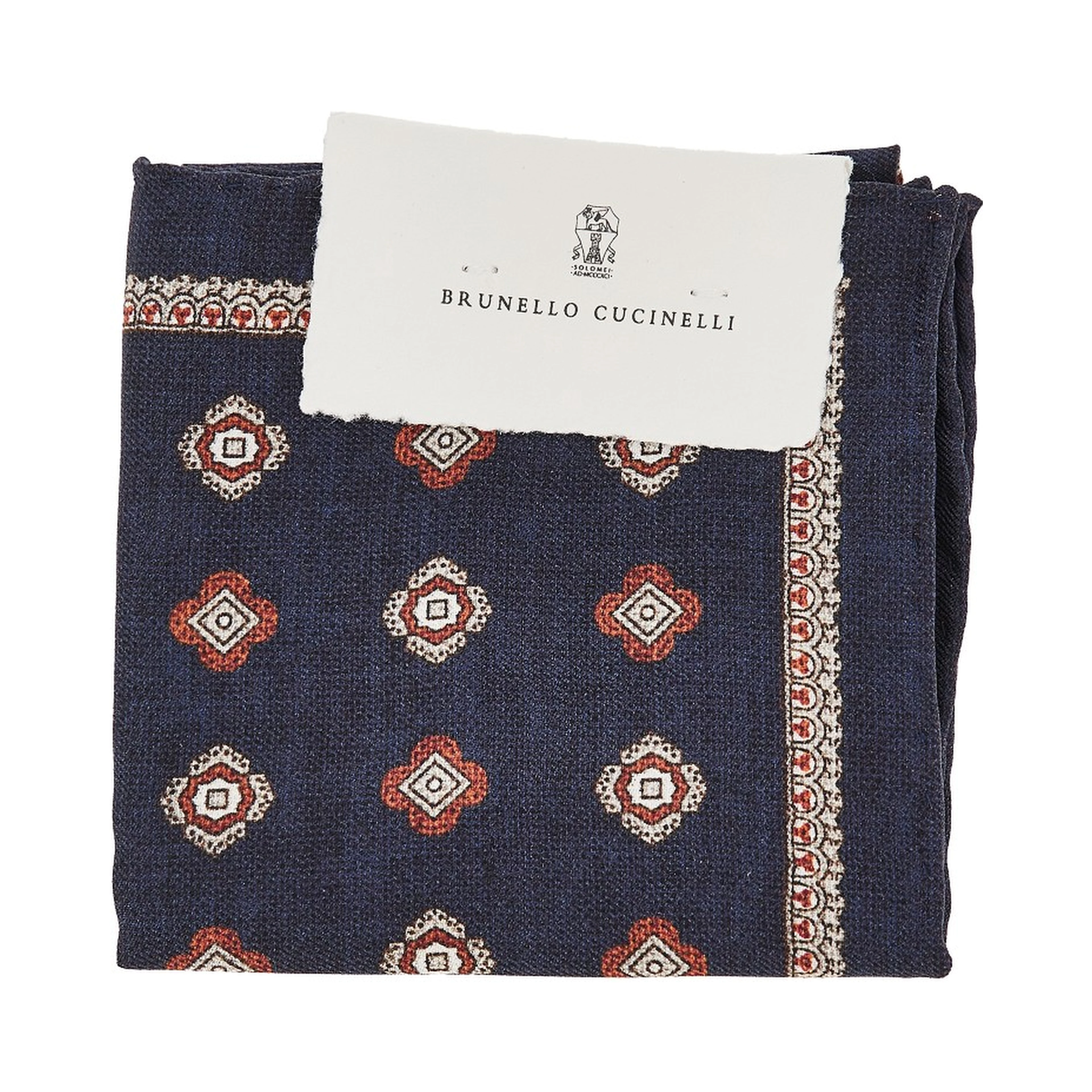 Jacquard silk pocket square