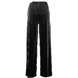 Wide leg chenille pants