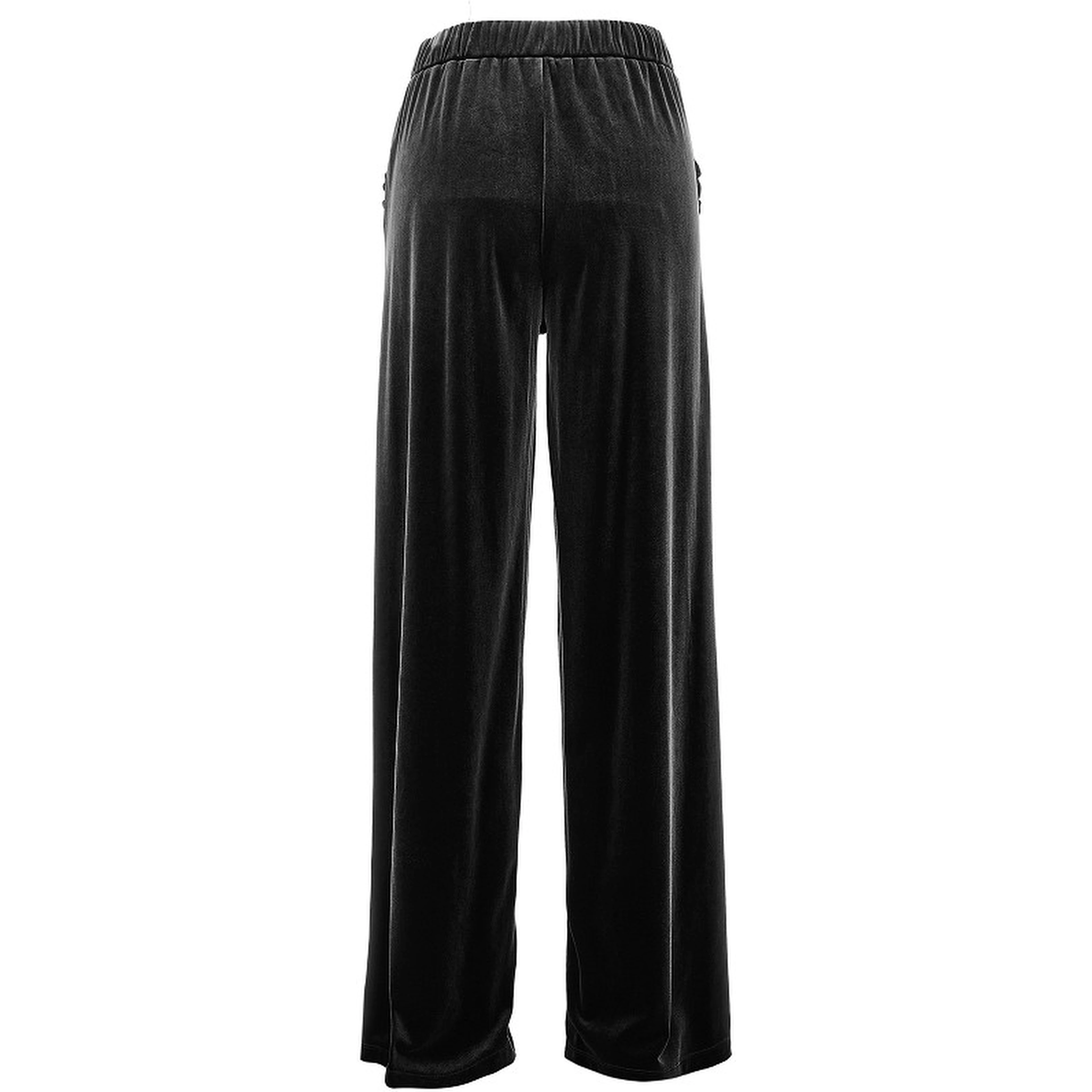 Wide leg chenille pants