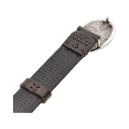 Texture leather belt