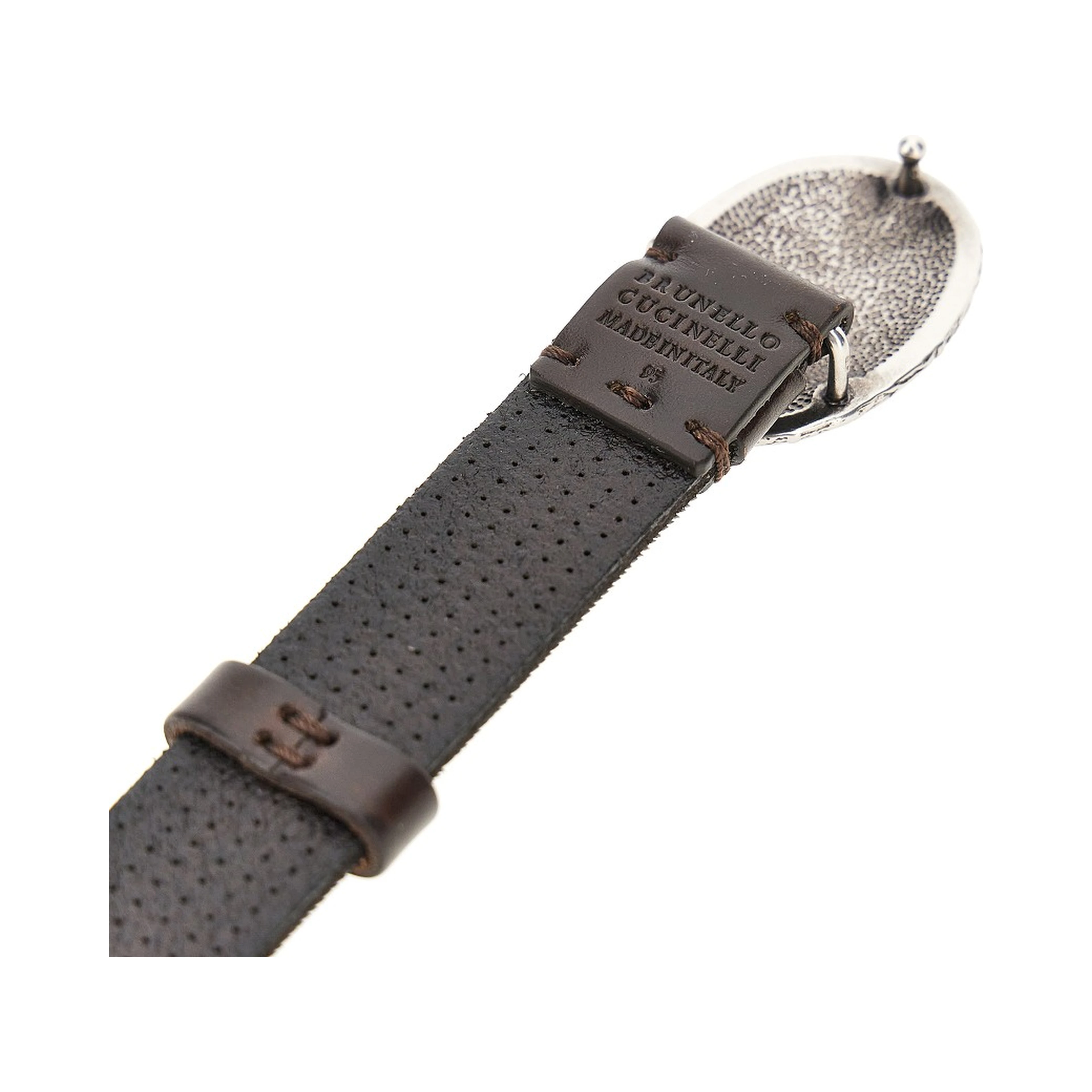 Texture leather belt