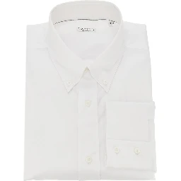 Twill shirt with button-down collar