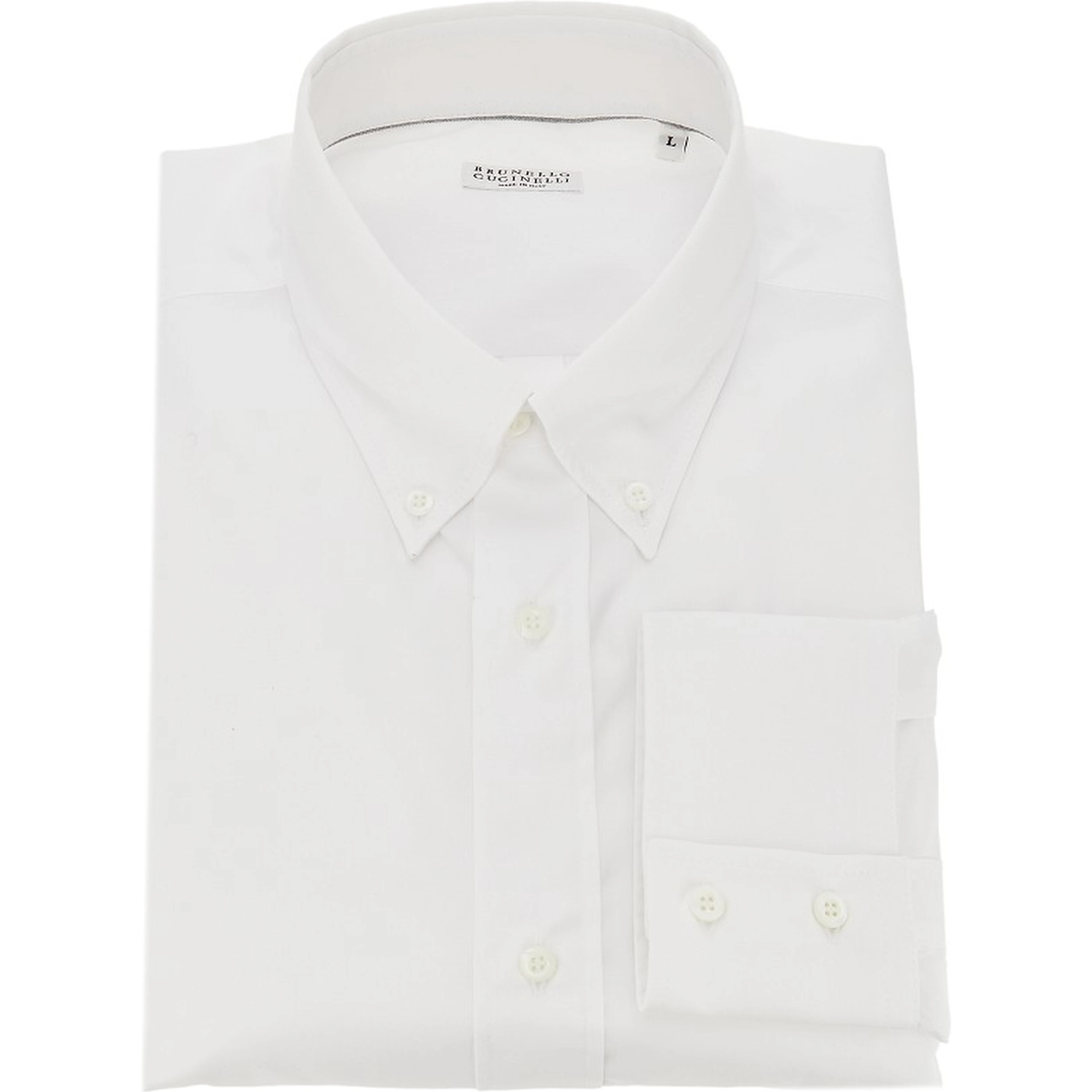 Twill shirt with button-down collar