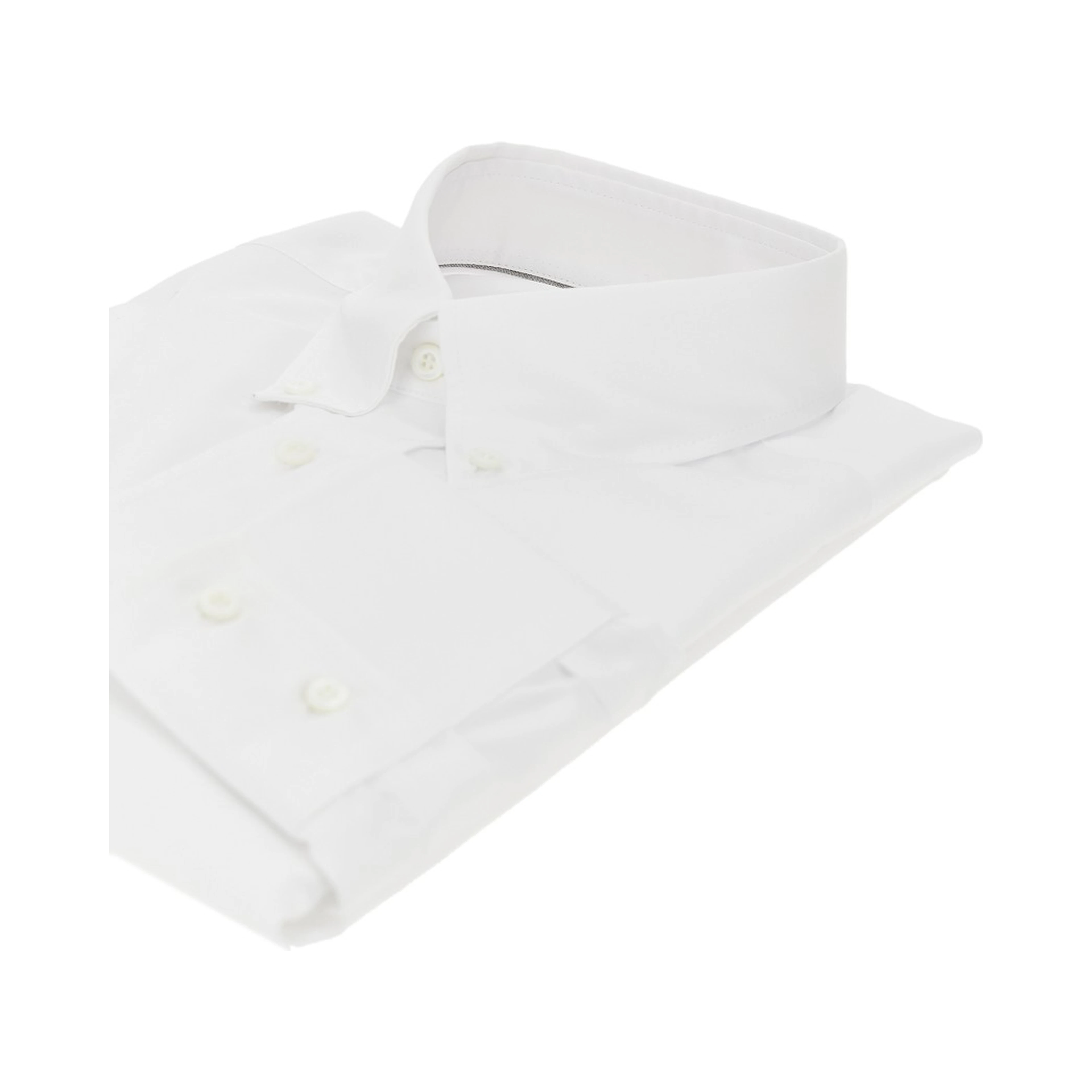 Twill shirt with button-down collar