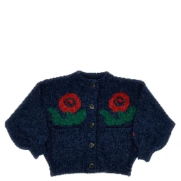 'Stamp Bloom' wool-blend cardigan