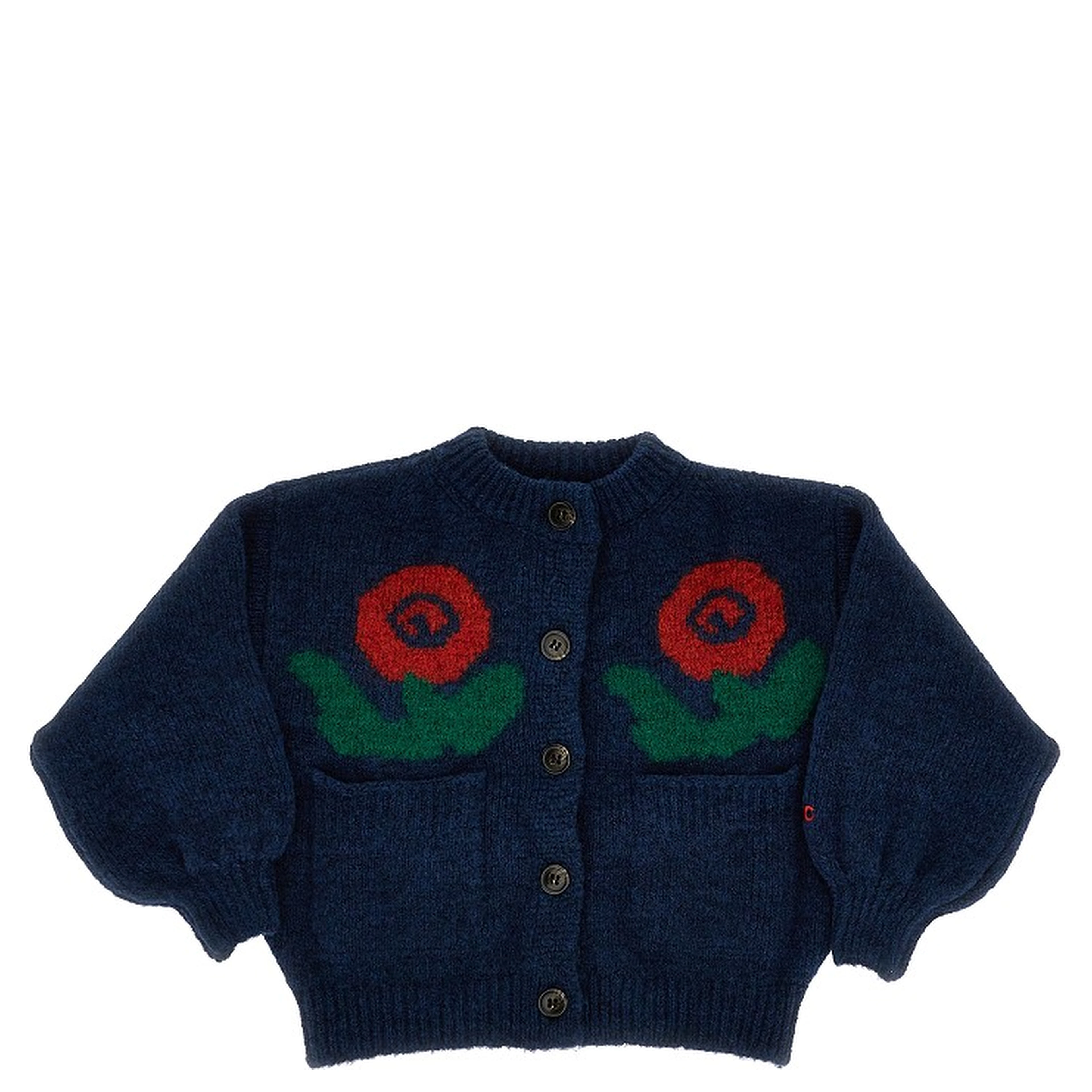 'Stamp Bloom' wool-blend cardigan