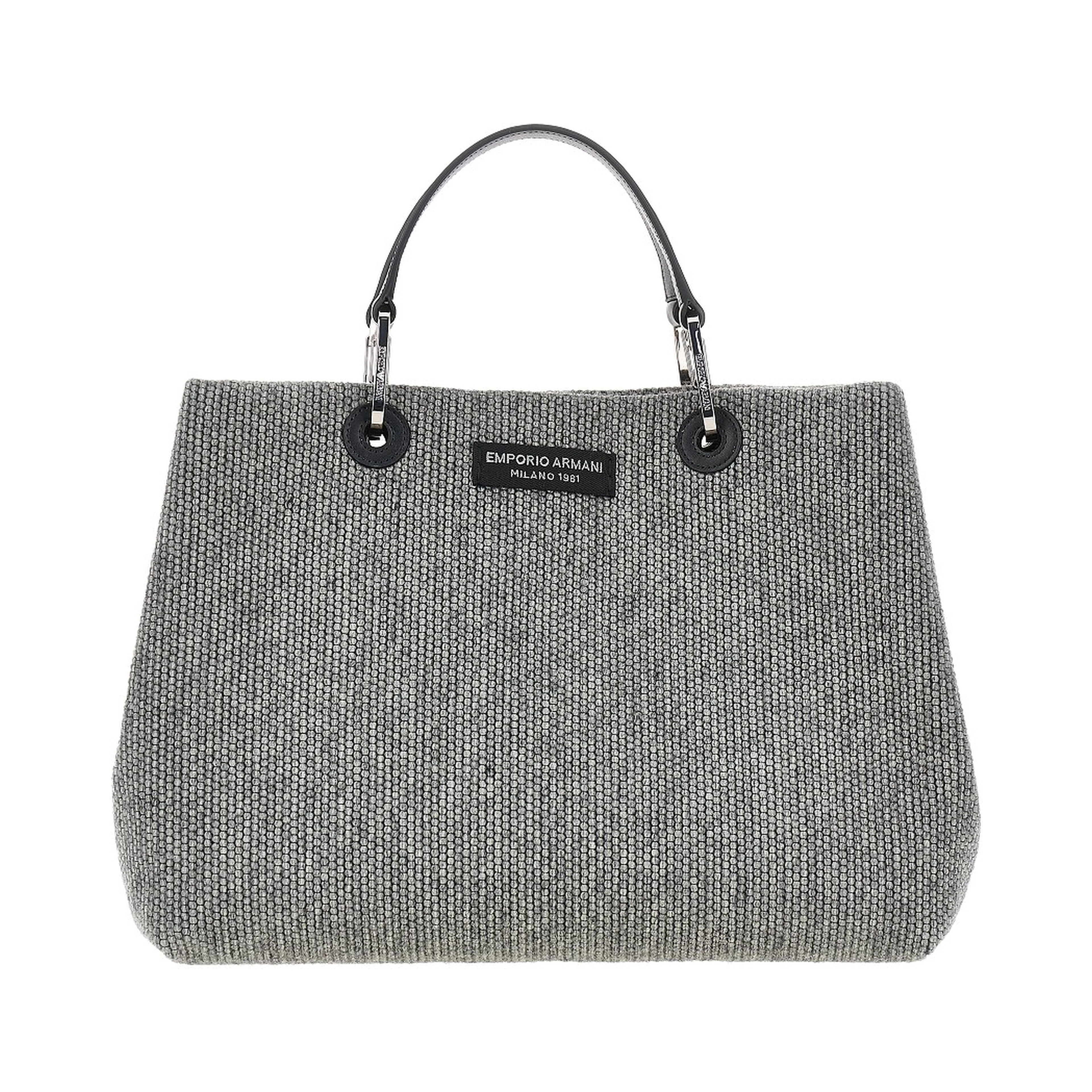 Wool-blend medium shopping bag