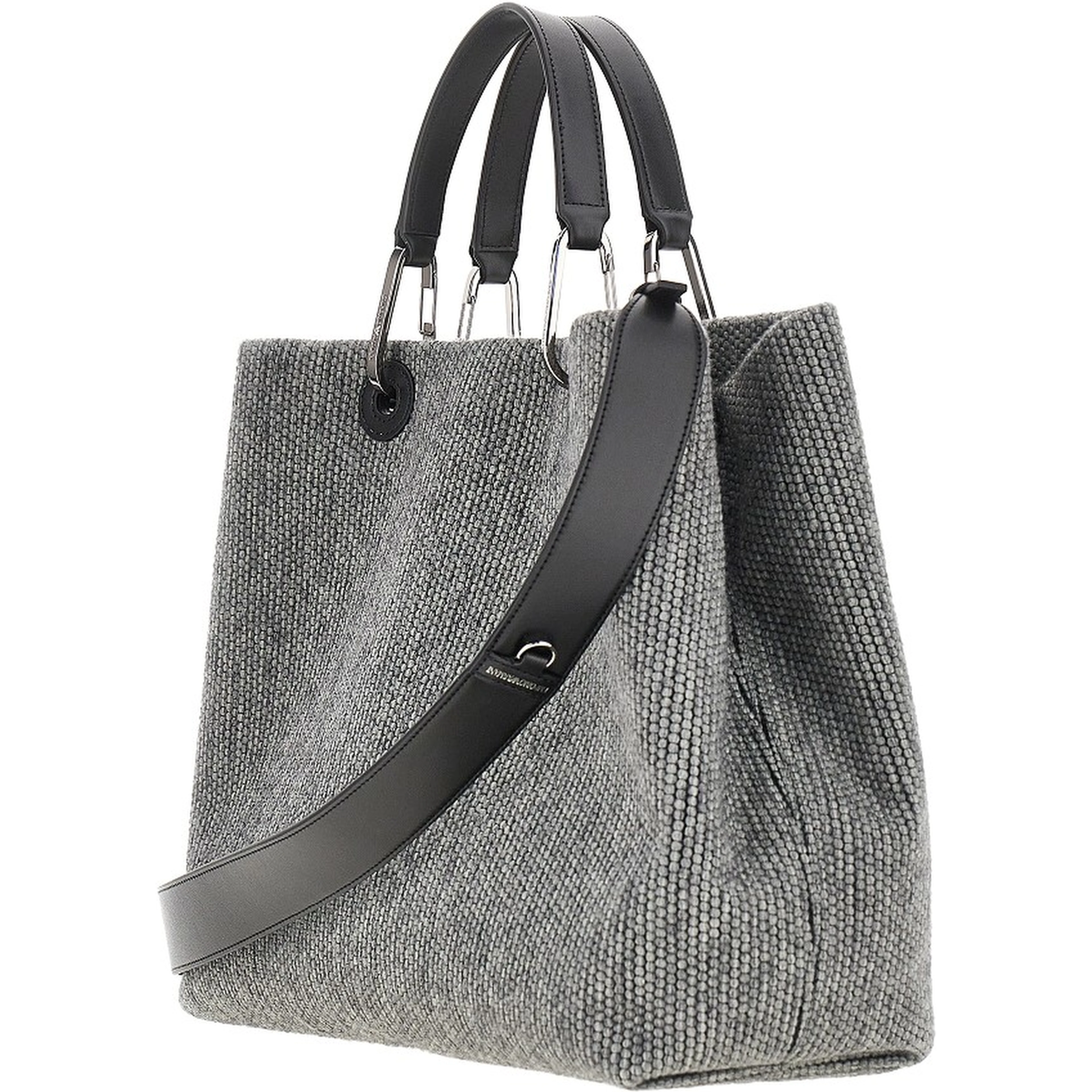 Wool-blend medium shopping bag