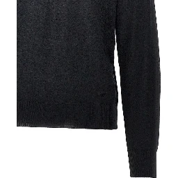 Virgin wool turtleneck with Eagle embroidery