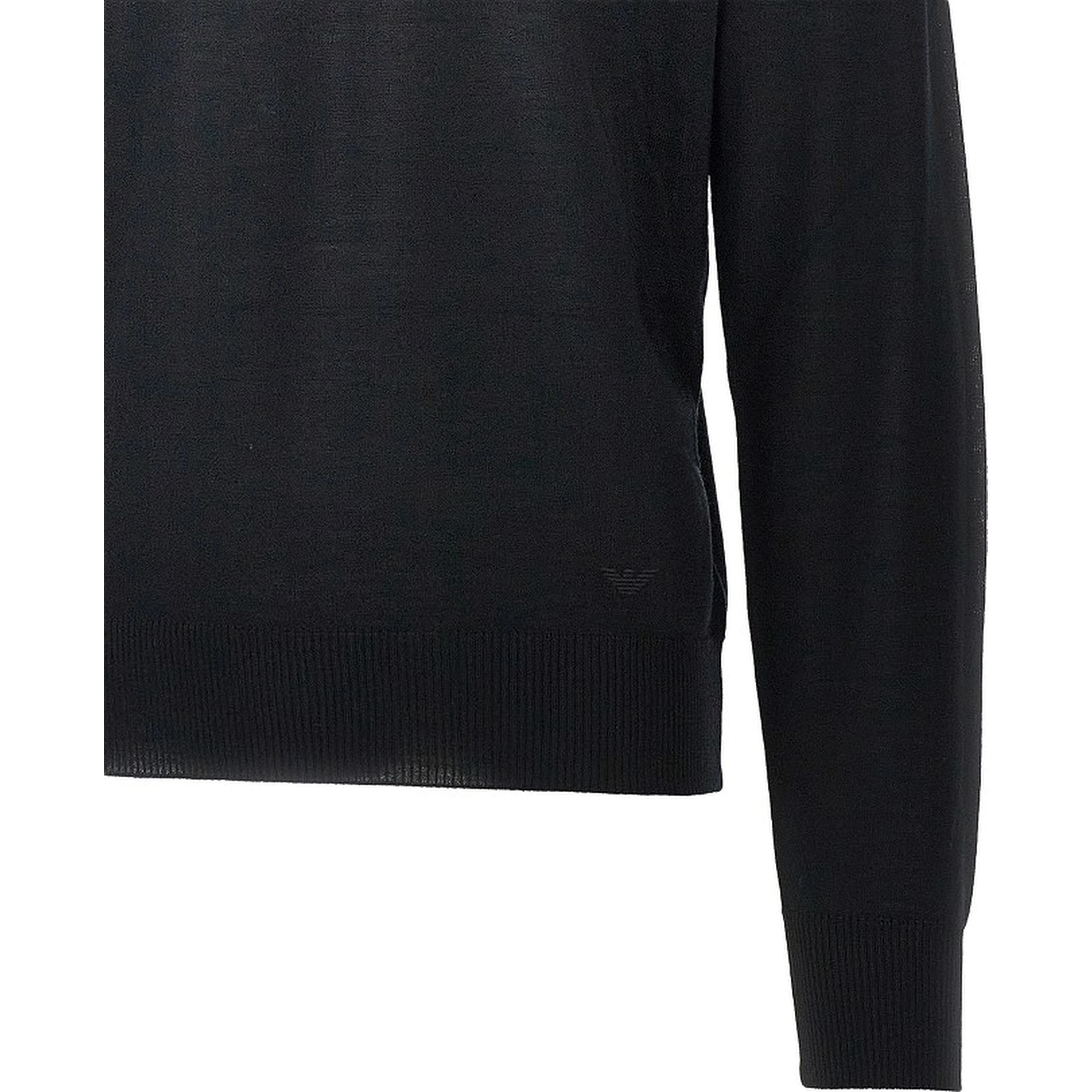 Virgin wool turtleneck with Eagle embroidery