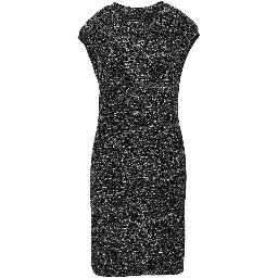 Sequinned knit mini dress