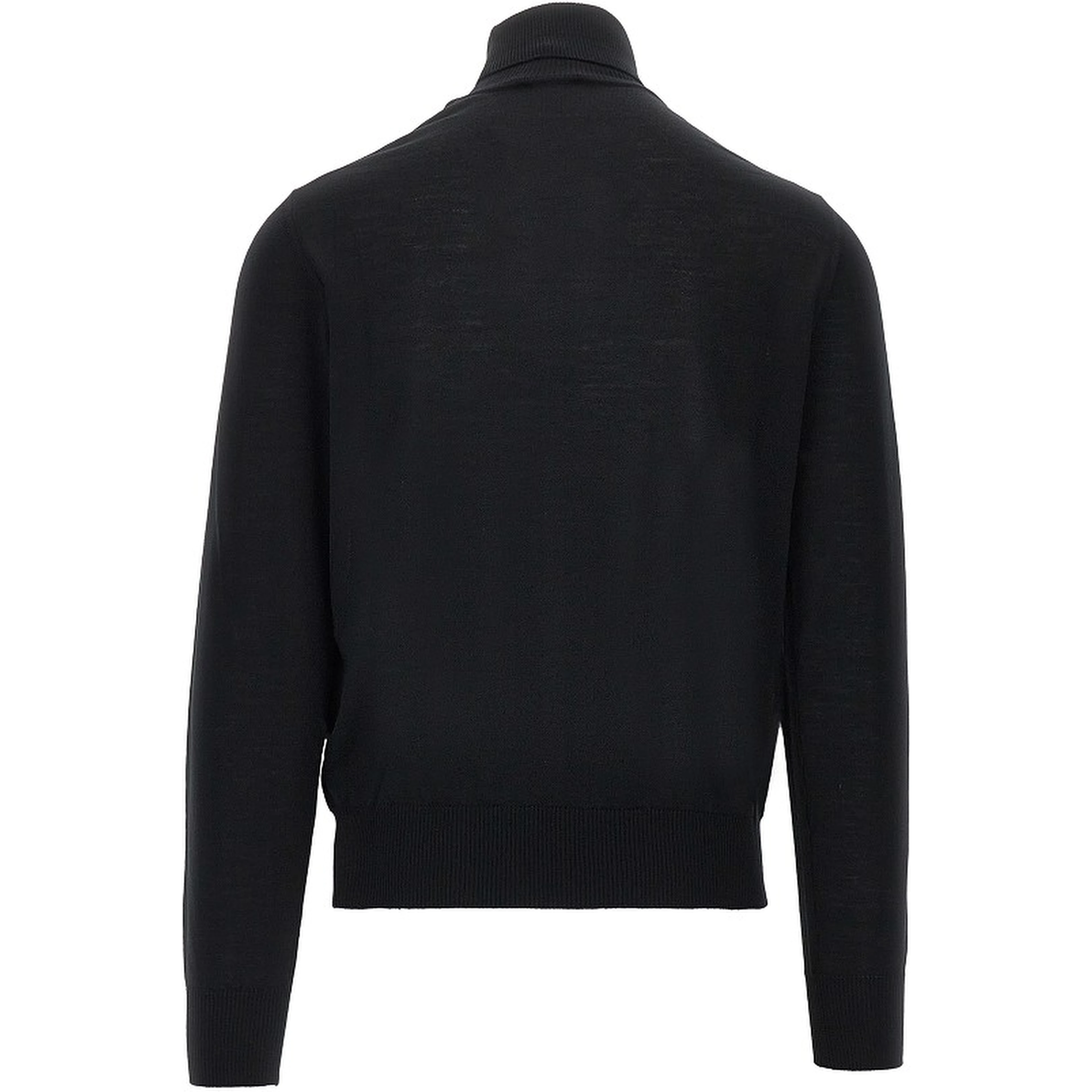 Virgin wool turtleneck with Eagle embroidery