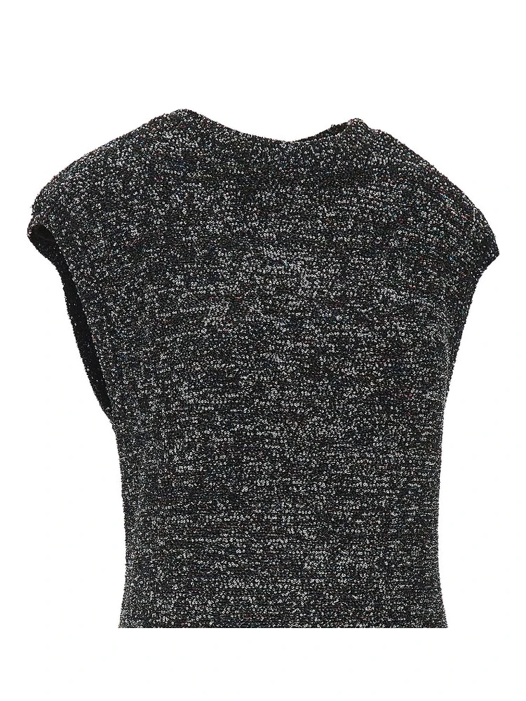 Sequinned knit mini dress alternative