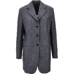 Fil-à-fil wool tailored jacket