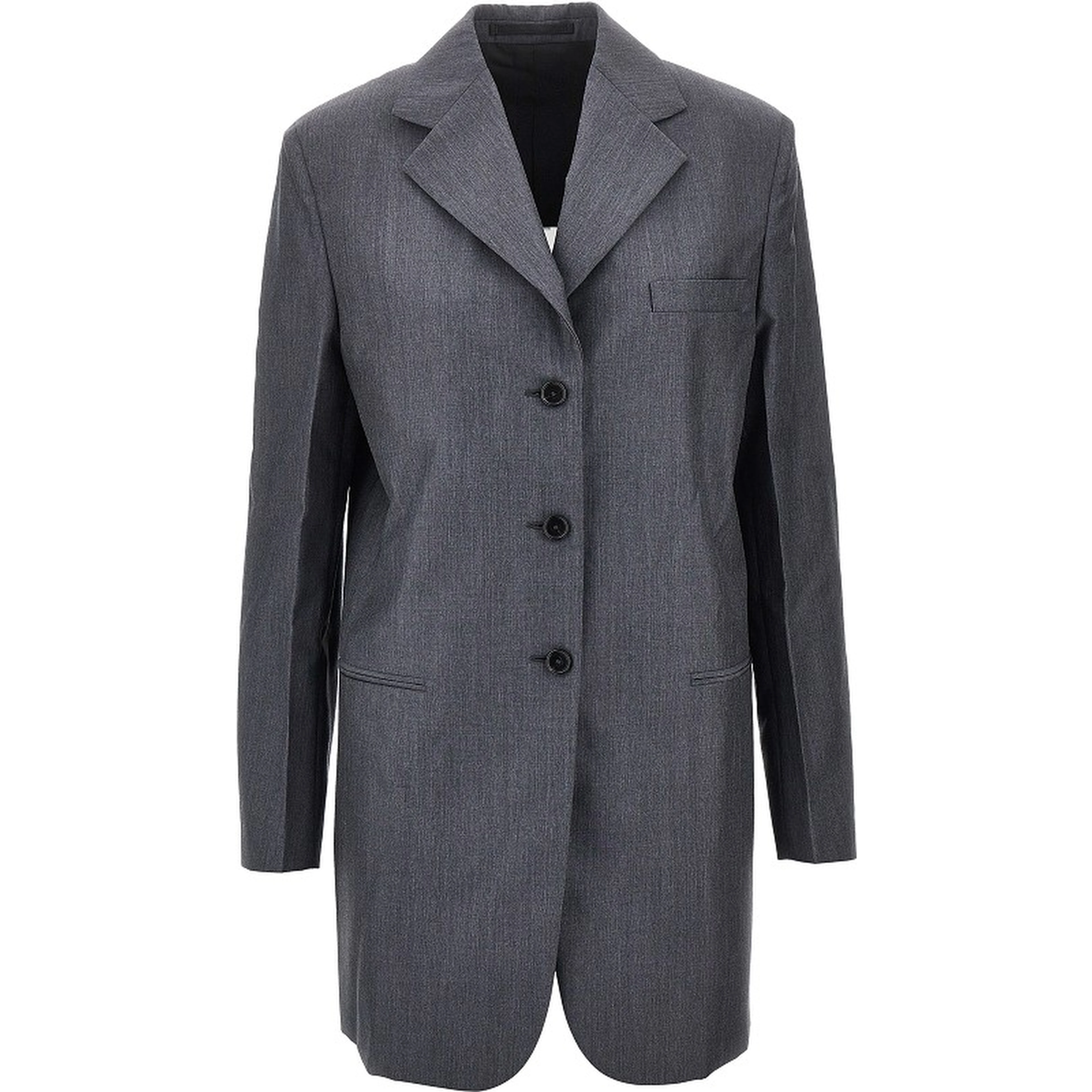 Fil-à-fil wool tailored jacket