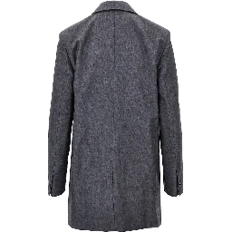 Fil-à-fil wool tailored jacket