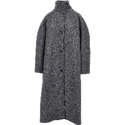 Double wool oversized coat