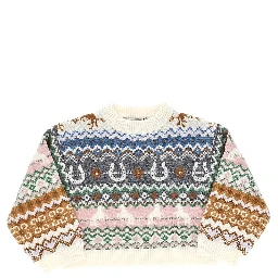 Jacquard wool sweater