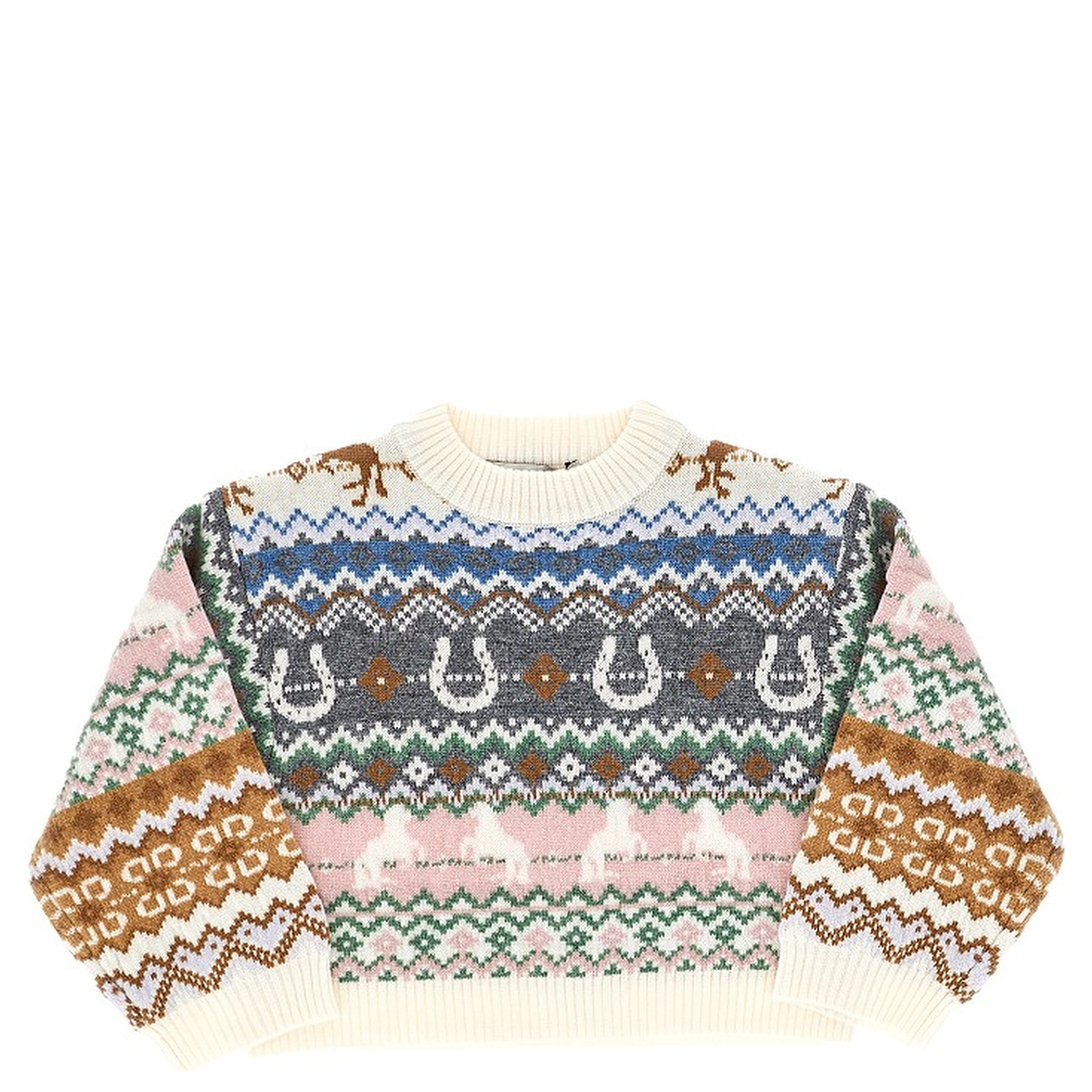 Jacquard wool sweater