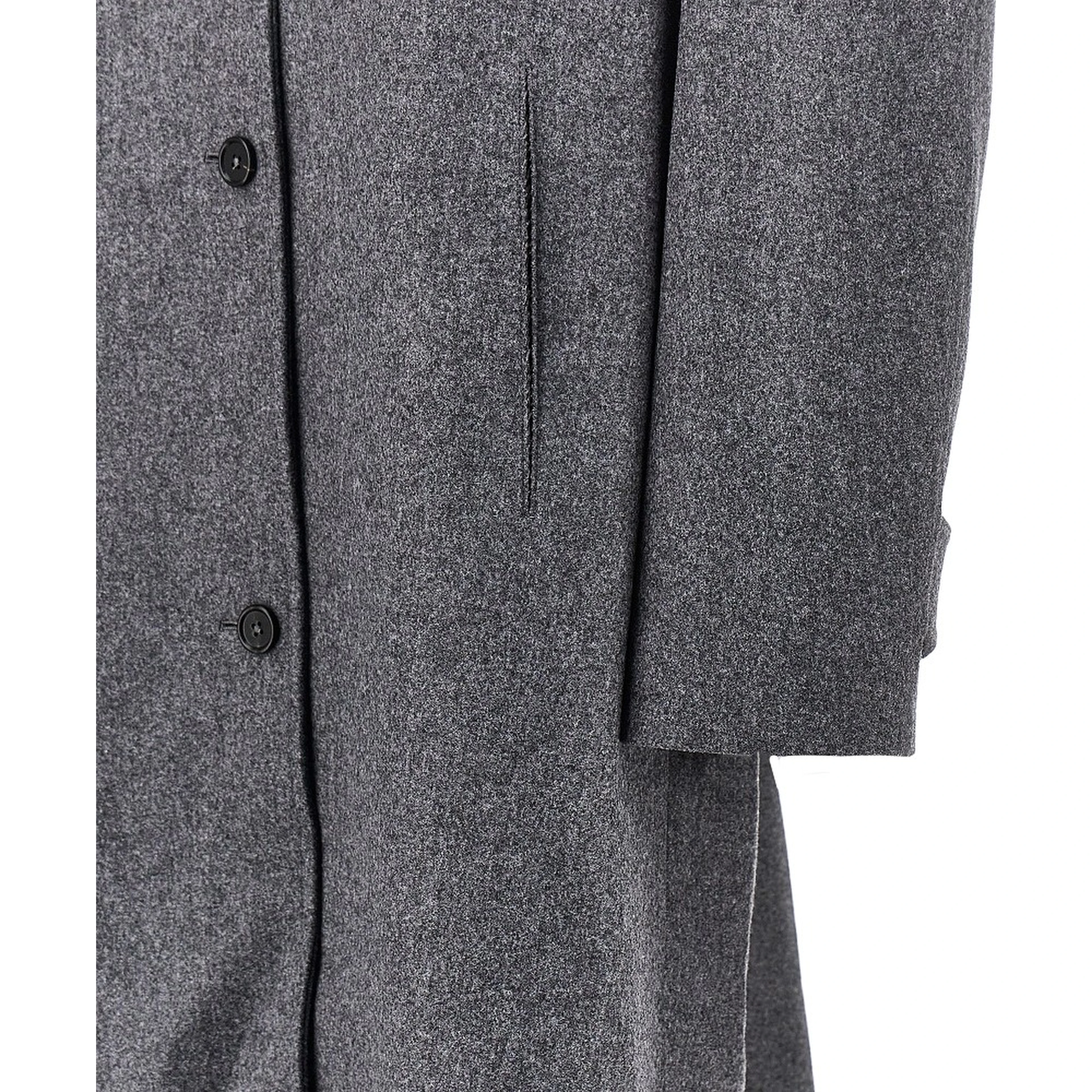 Double wool oversized coat