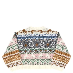Jacquard wool sweater
