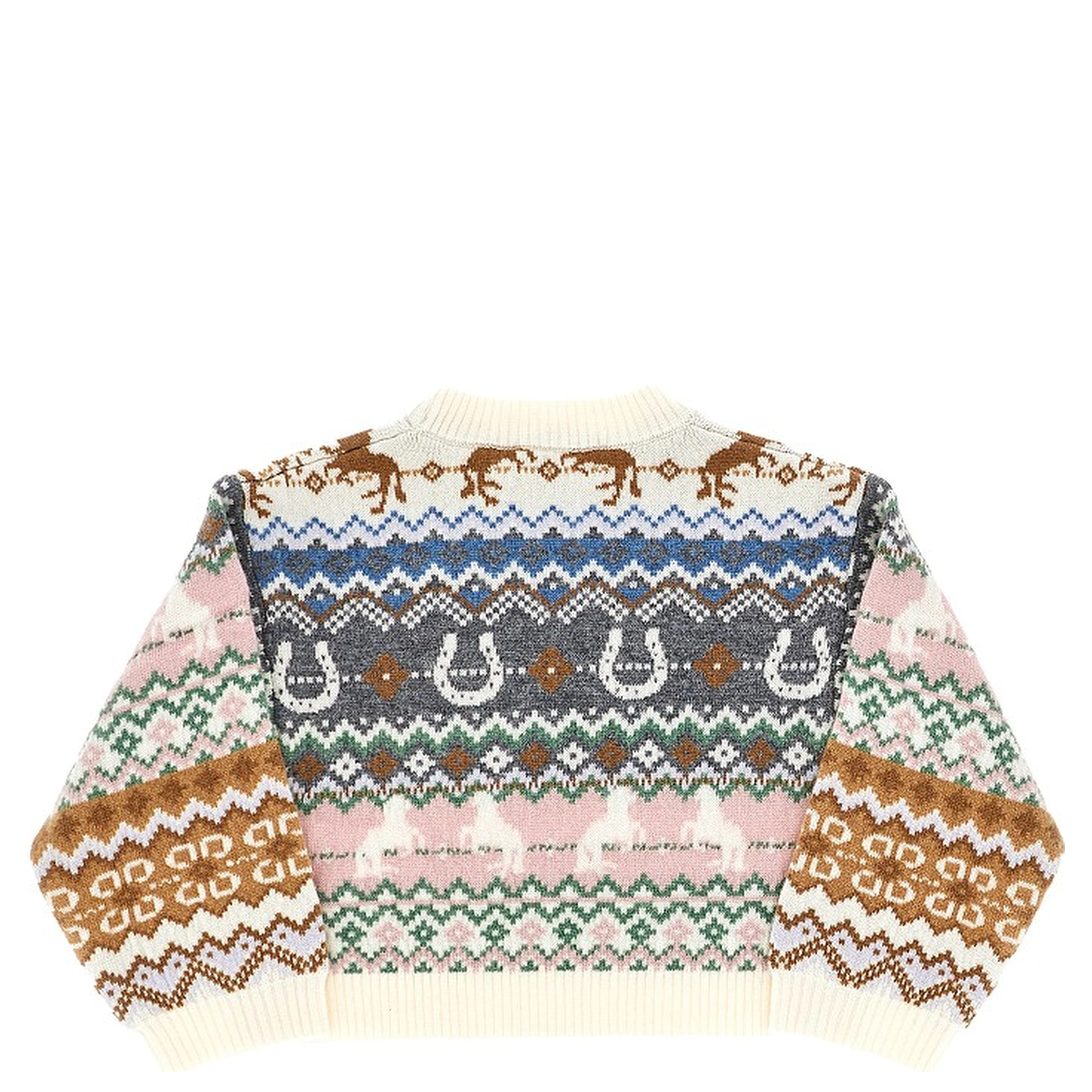 Jacquard wool sweater