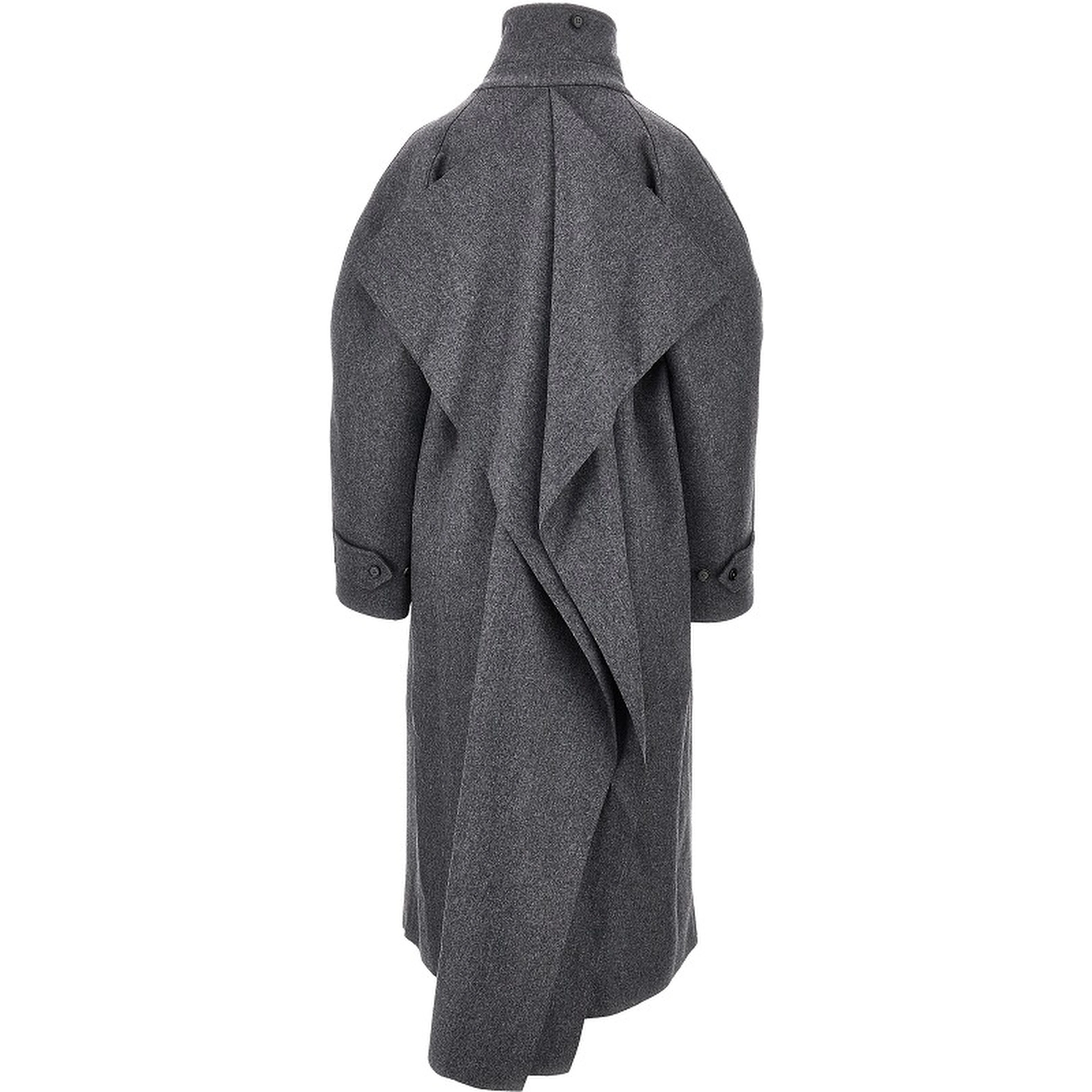 Double wool oversized coat