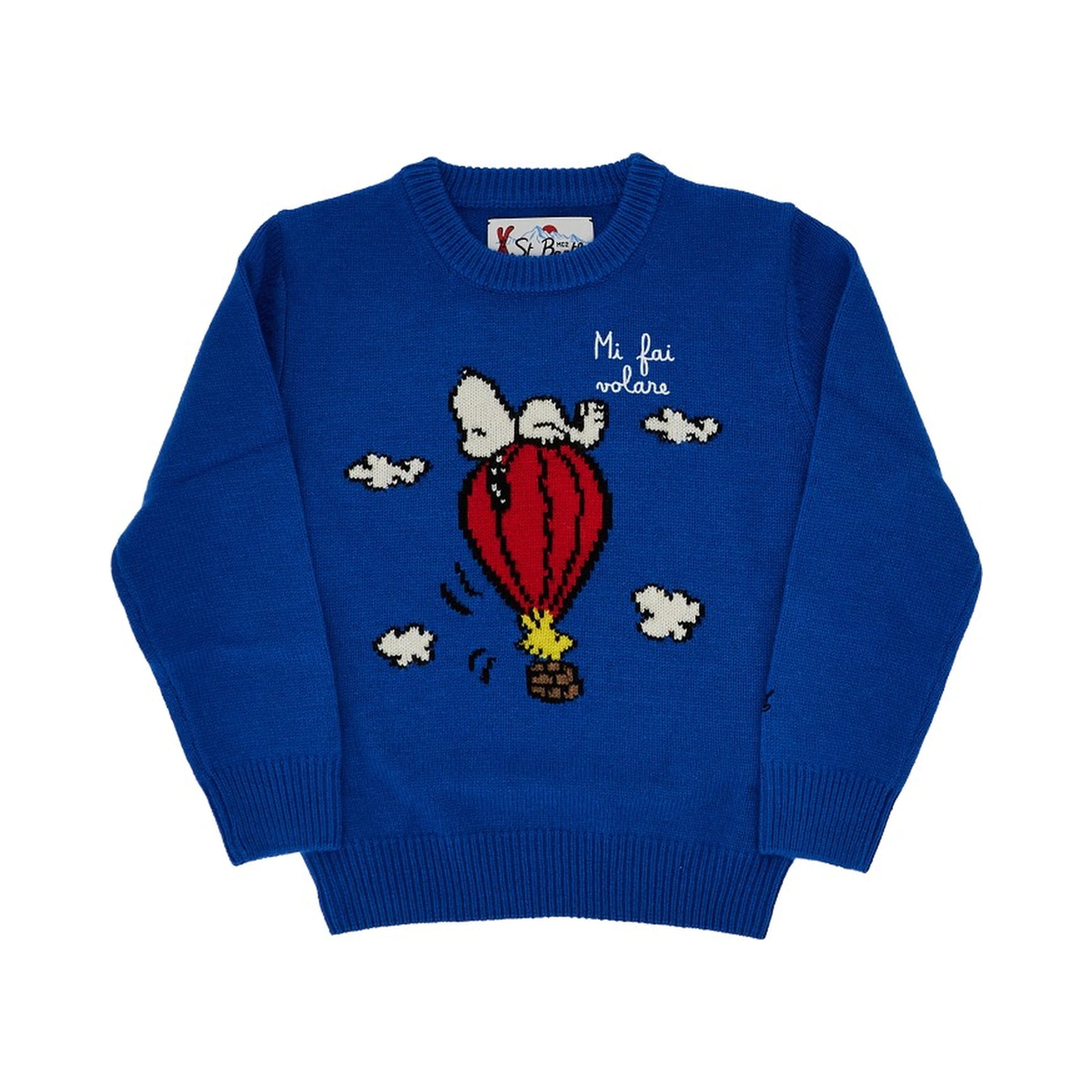 Snoopy intarsia 'Douglas' sweater