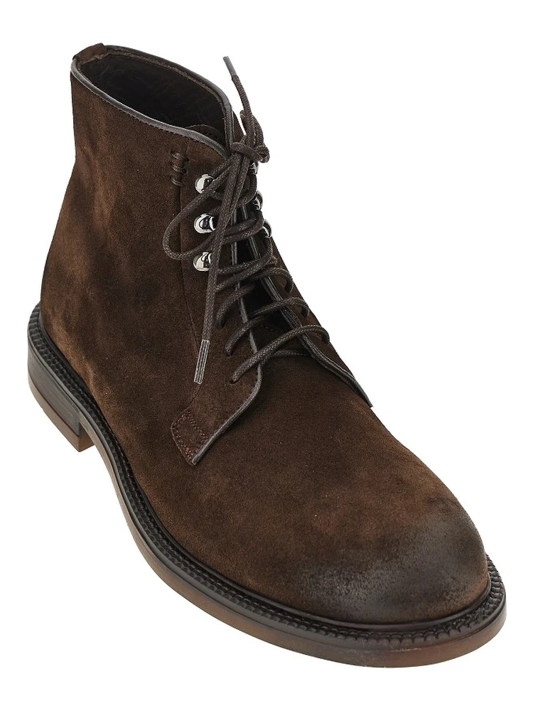 Suede leather laced boots alternative