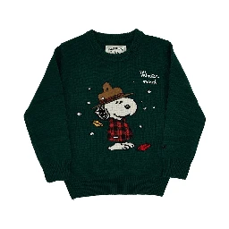 Snoopy intarsia 'Douglas' sweater