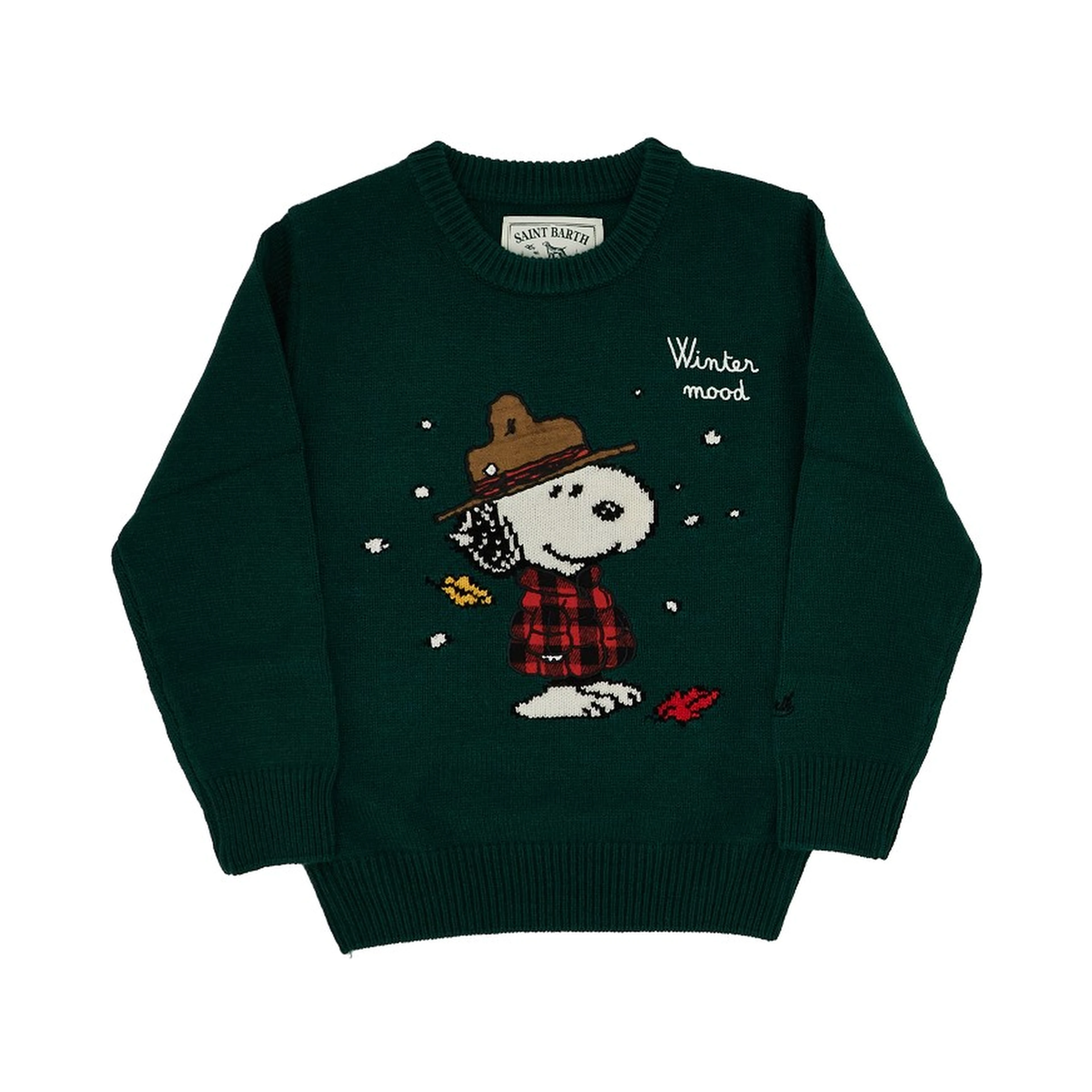 Snoopy intarsia 'Douglas' sweater
