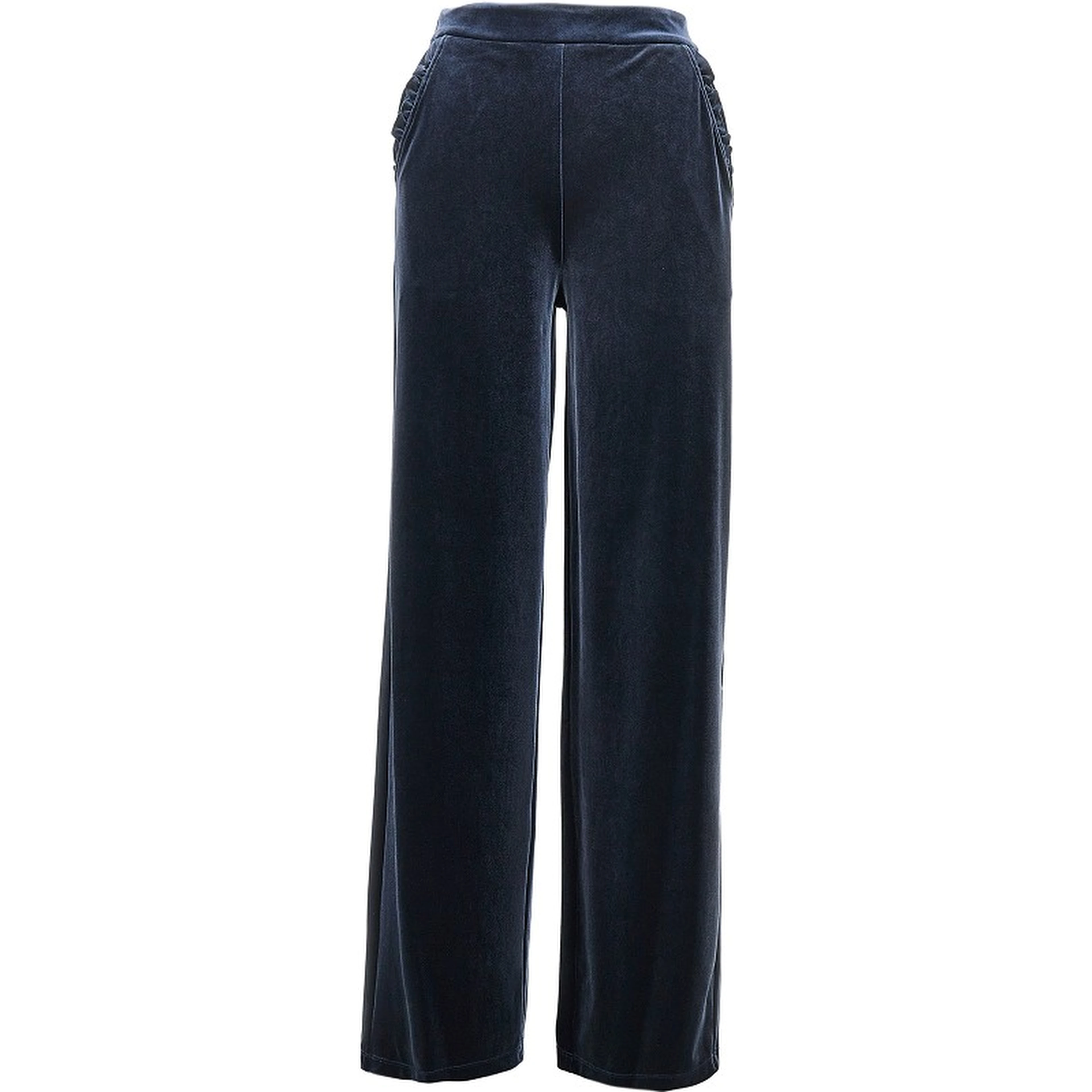 Wide leg chenille pants