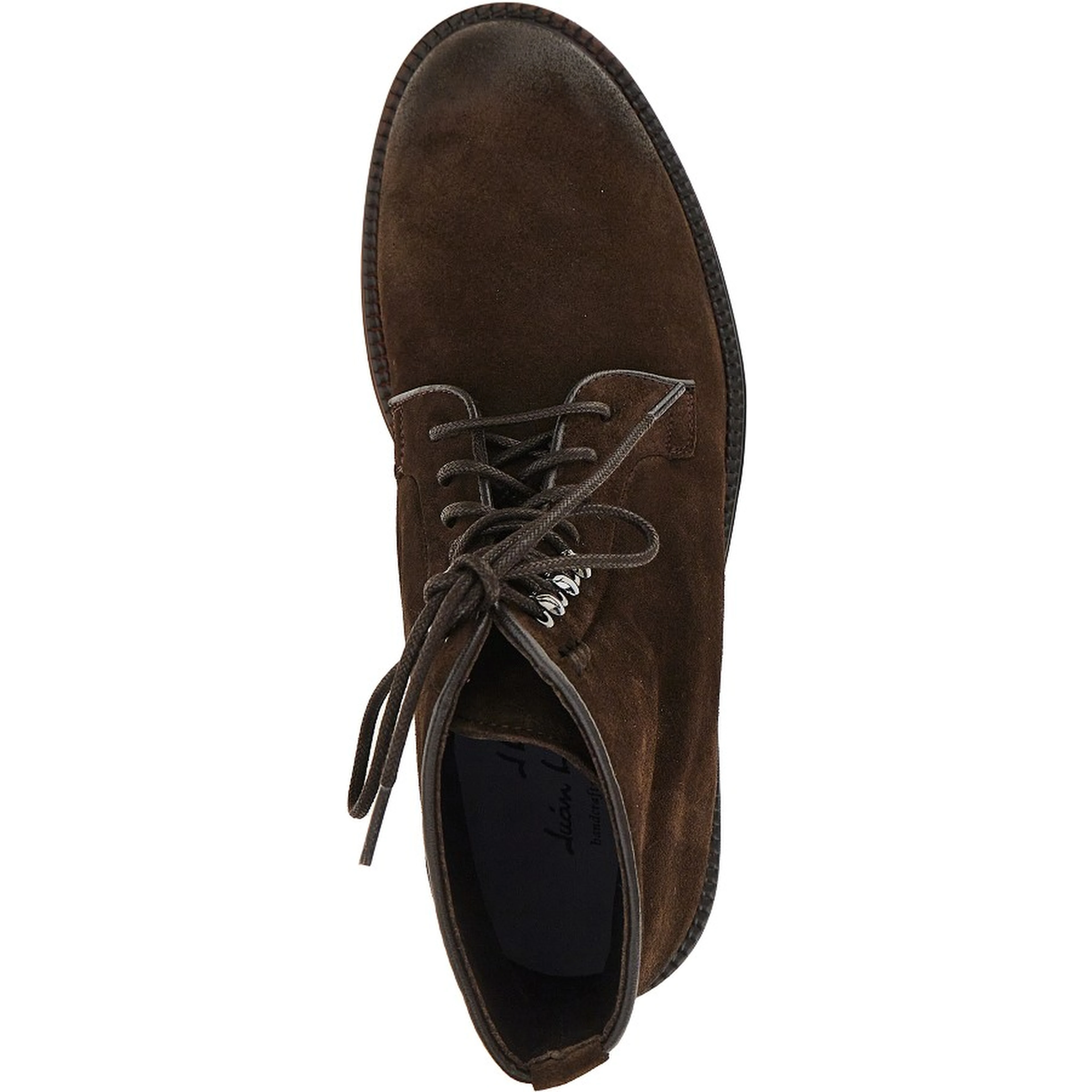 Suede leather laced boots