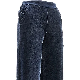 Wide leg chenille pants