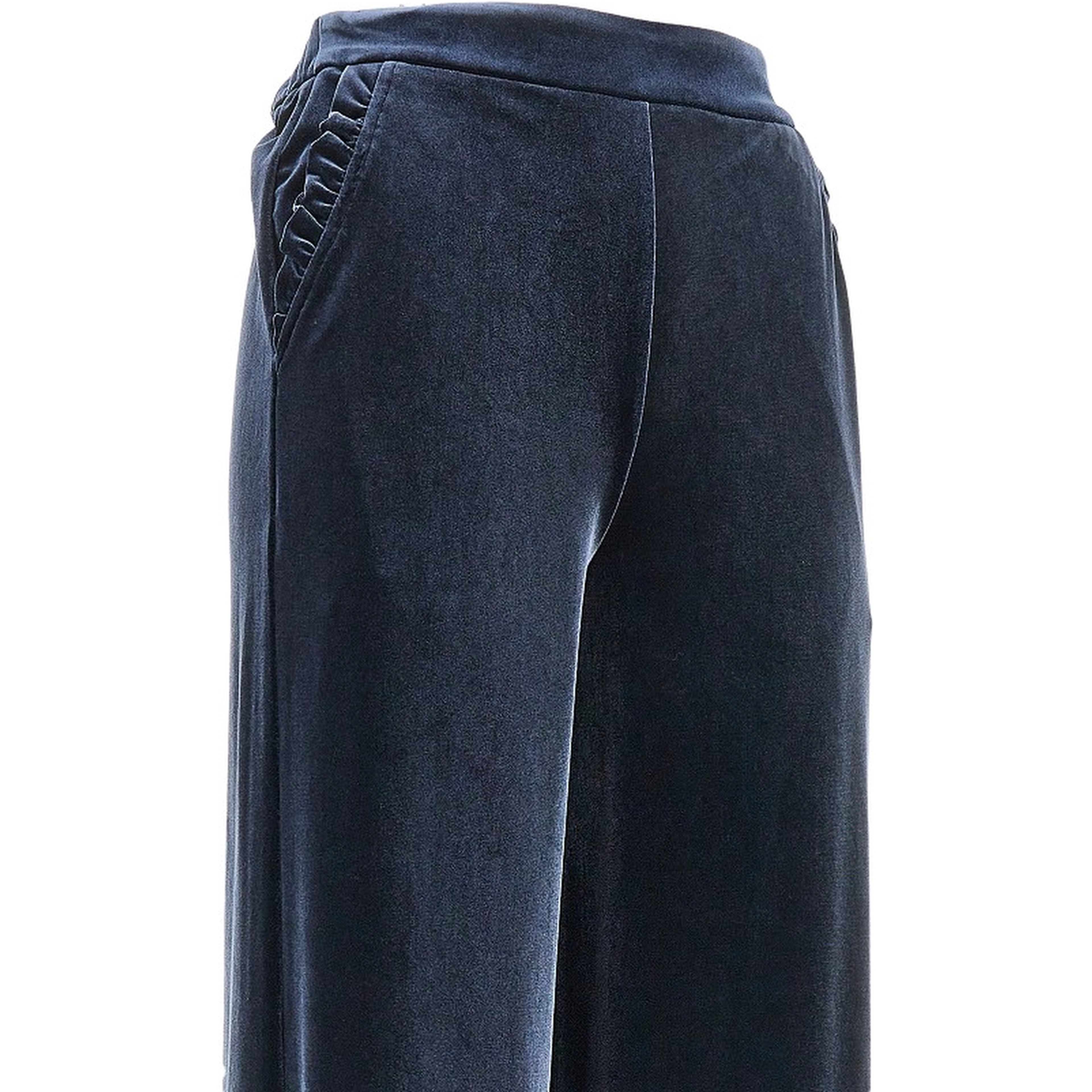 Wide leg chenille pants