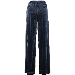 Wide leg chenille pants