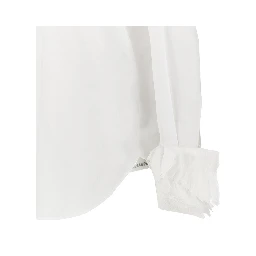 Muslin shirt with layered cuffs