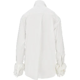 Muslin shirt with layered cuffs