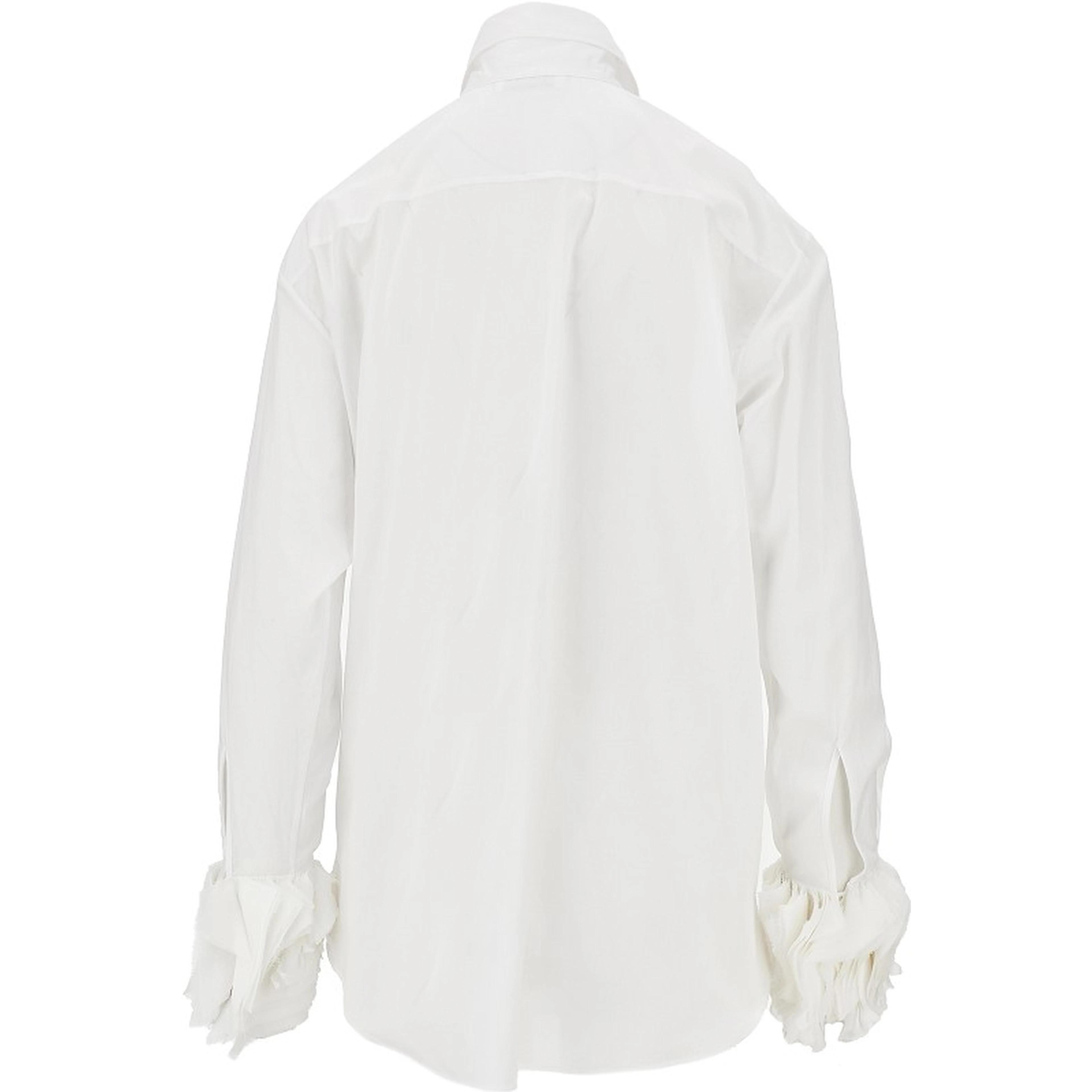Muslin shirt with layered cuffs