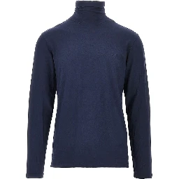 Stretch jersey turtleneck top