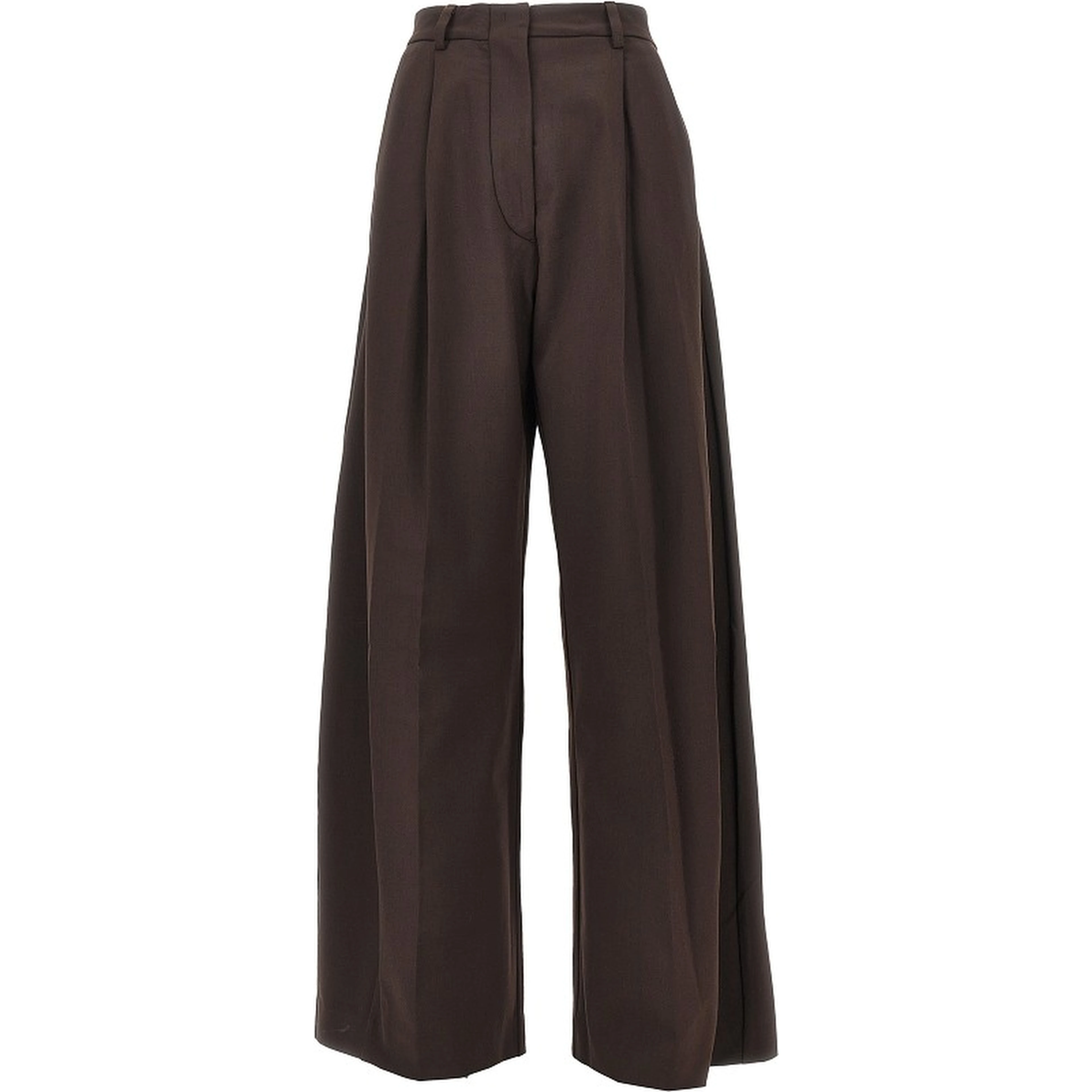 'Billie' wide-leg wool-blend pants